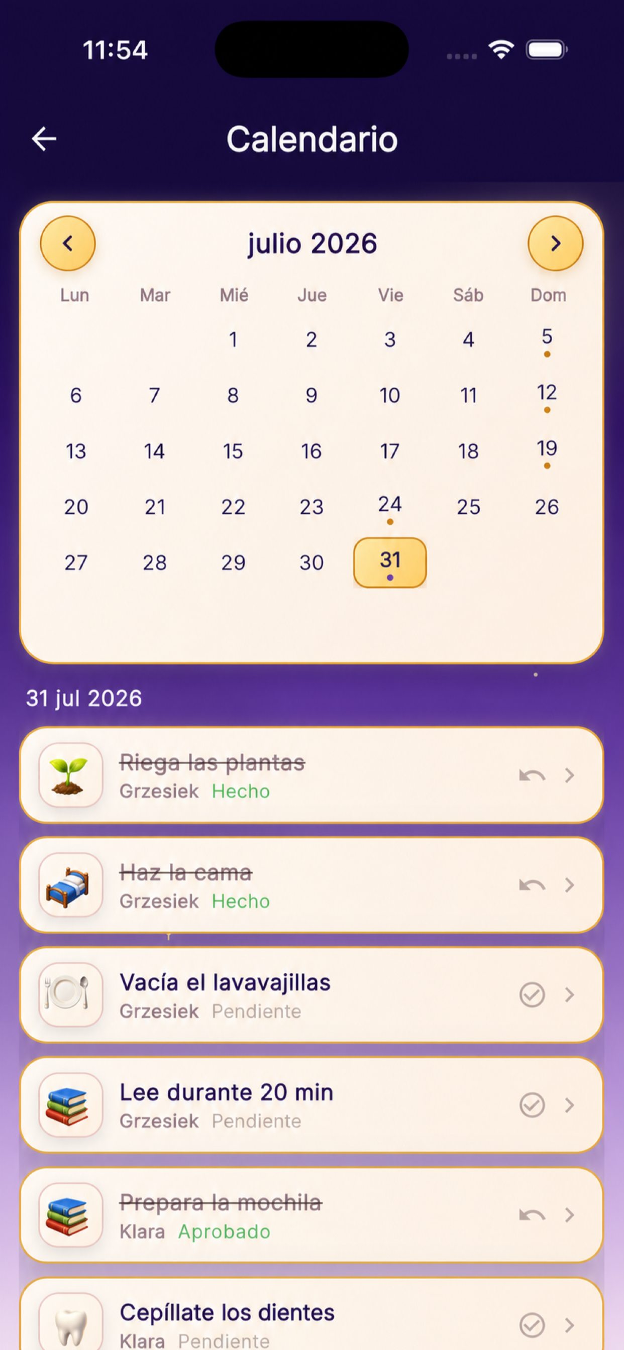 Calendario
